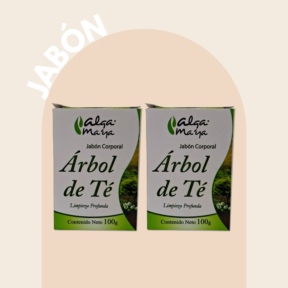 Jabón Natural Corporal, elimina el olor corporal y auxiliar en el tratamiento de acné Árbol de Té 100 g