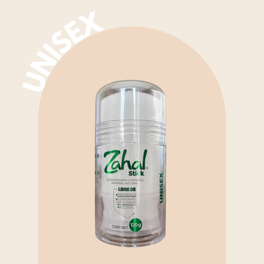 Desodorante Natural de Piedra de Alumbre ZAHAL 120 g  Unisex – Sin Clorhidrato de Aluminio, Sin Parabenos, Sin Alcohol, Sin Aroma, Vegano, Orgánico, No Mancha la piel ni la ropa, pH Neutro