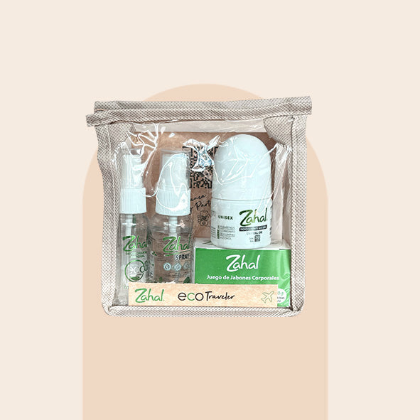 ECO TRAVELER Kit de Viaje Natural Desodorantes naturales + Limpiador de manos + Jabón