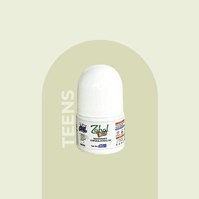 Desodorante Natural de piedra de alumbre Roll on, teens con aroma 30 ml